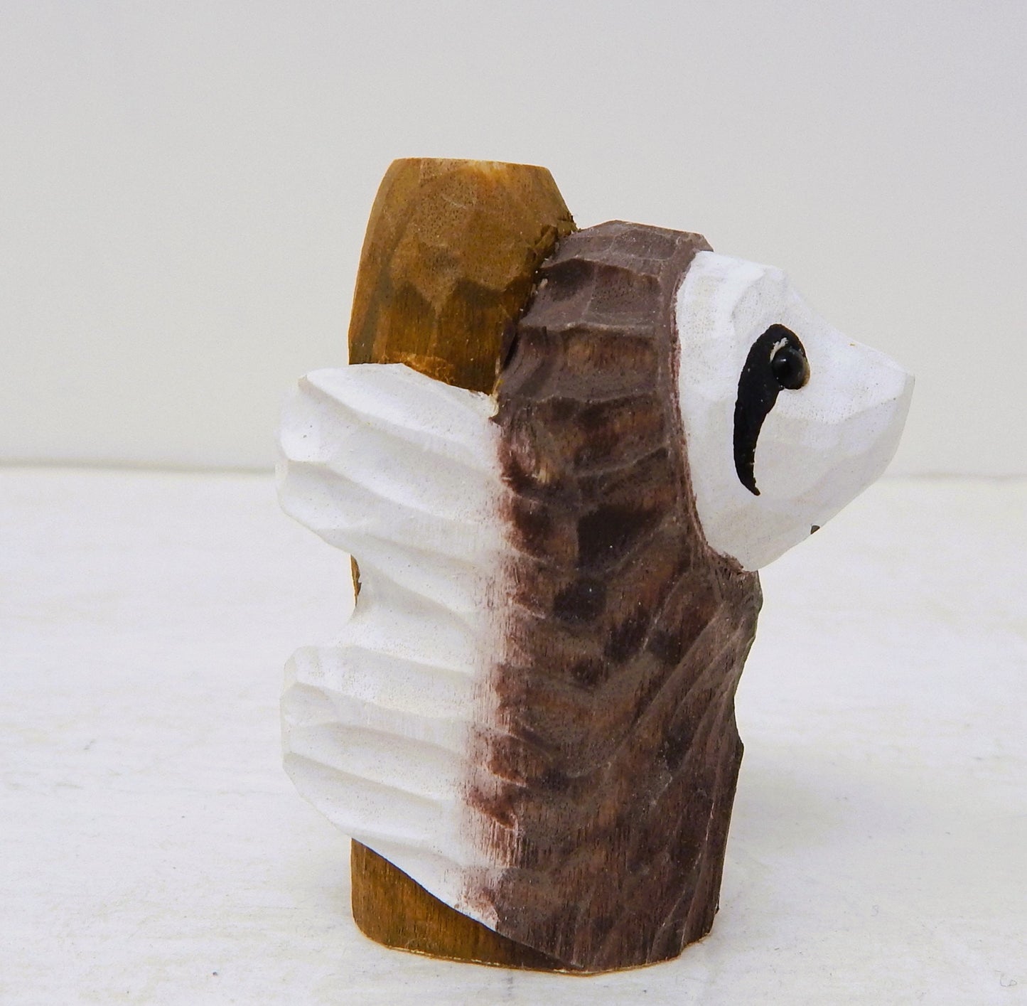 Sloth Keychain Ring Clip Charm Miniature Wood Mini Figurine Small Animal