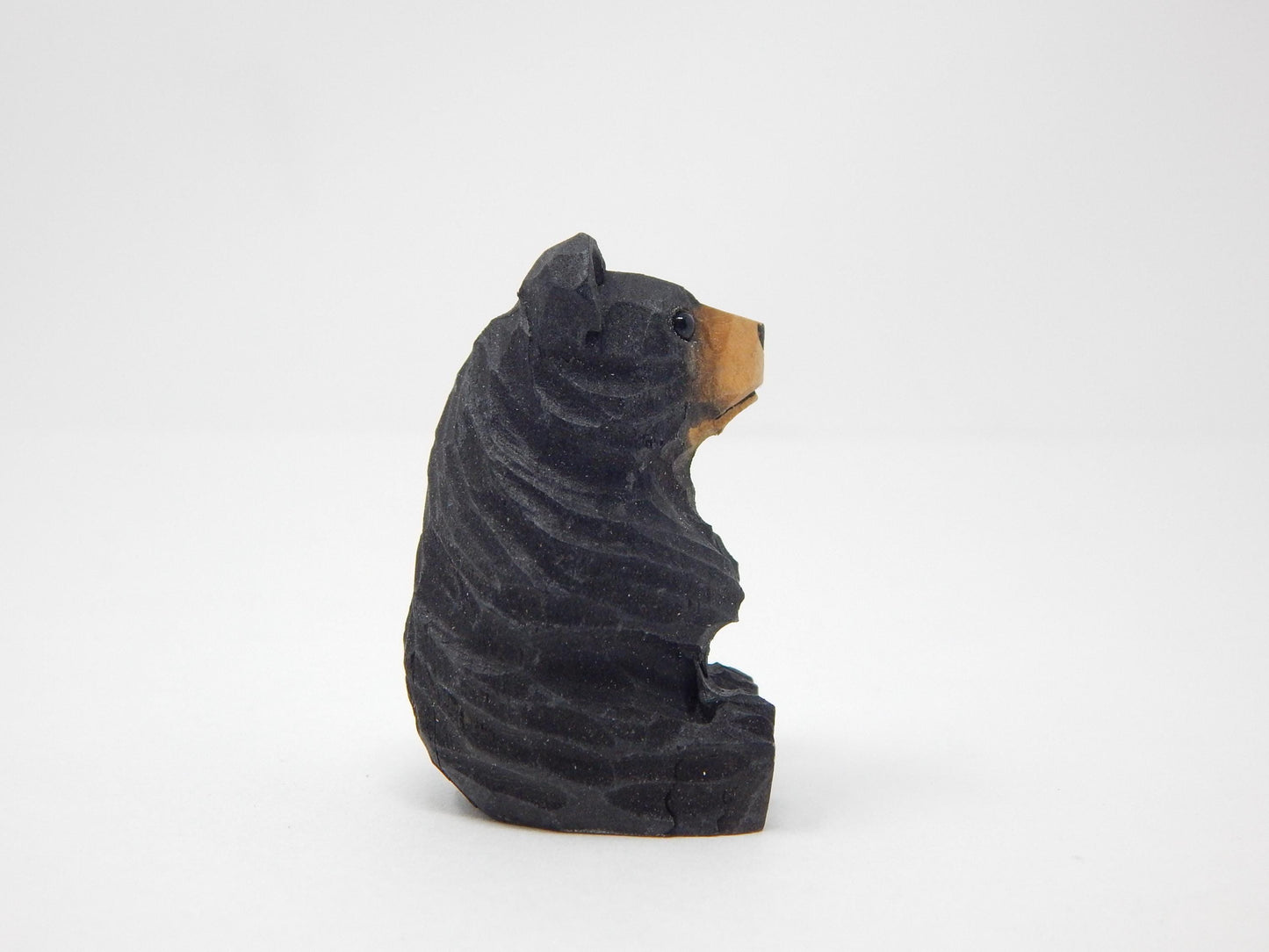 Black Bear Wooden Ornament | Hand Carved Woodland Gift Decor